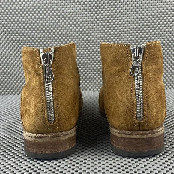 Free People Ankle Boots Booties Womens Size 37 Brown Zipper Pointed Toe Casual - Picture 9 of 13